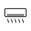 Air conditioning icon, hotel services Ã¢â¬â vector